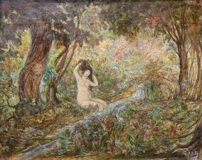 Bather 1933 Vasily Milioti (1875-1943)