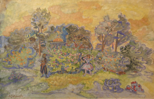 Dance on the Lawn 1910 Nikolay Sapunov (1880-1912)