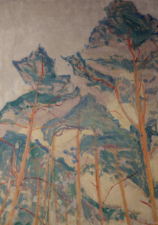 Pine Trees Oranienbaum 1911 Mikhail Vasilyevich Matyushin (1861-1934)