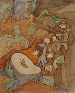 Tree stump 1906 Elena Genrikhovna Guro (1877-1913)