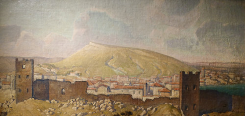 View of Theodosia with the Ruins of the Genoese Fortress, from the Quarantine 1912 Polenov Vasily Dmitrievich (1844-1927)