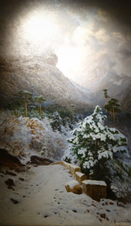 Winter in Crimea Road to Uchan-su 1897 Krachkovsky Joseph (1854-1915)