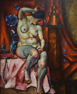 Model With a copper jug 1918 Mashkov Ilya Ivanovich (1881-1944)