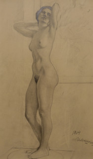 Female Model Standing 1904 Ilya Mashkov (1881-1944)
