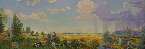Summer Voyage to Terem 1918 Kustodiev Boris Mikhailovich (1878-1927)