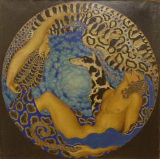 Artemis and the Sleeping Endymion 1917 Nikolai Konstantinovich Kalmakov (1873-1955)