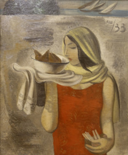 Girl with Pears 1933 Alexander Vasilyevich Shevchenko (1883-1948)