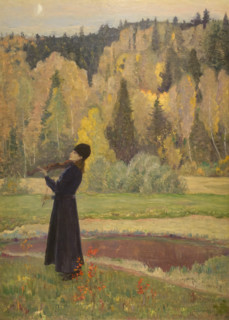 Elegy (The Blind Musician) 1928 Mikhail Vasilyevich Nesterov (1862-1942)