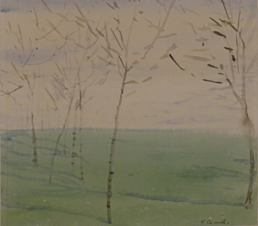 Spring landscape 1910 Konstantin Somov (1869-1939) Watercolour