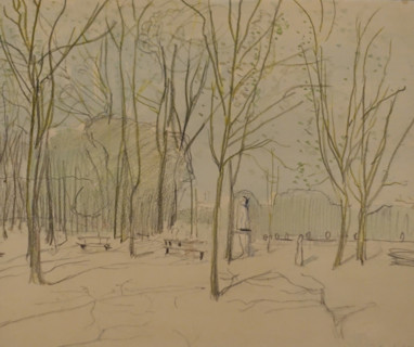 Versailles Park 1897 Konstantin Somov (1869-1939) Graphite pencil and gouache on paper