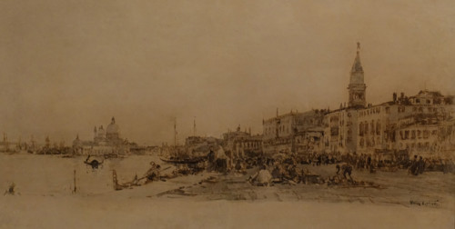 View of Venice The Schiavoni Embankment 1859 Ziem Felix (1821-1911)