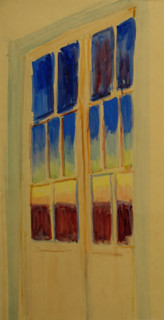 Glass door 1910s Mikhail Vasilyevich Matyushin (1861-1934)