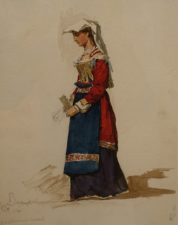 Italian Woman with a Prayer Book Early 1870s Viktor Vasnetsov (1848-1926)