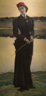 Portrait of the Artist's Daughter Olga Nesterova (1886-1973) 1906 Mikhail Vasilyevich Nesterov (1862-1942)