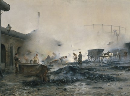 The Courcelles Gasworks.