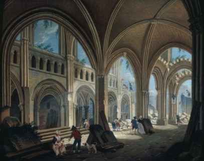 Demolition of the Church of Saint-Jean-en-Greve.