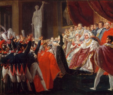 HRH Monseigneur the Duke of Bordeaux presented to the people and the army by HRH Madame the Duchess of Berry.
