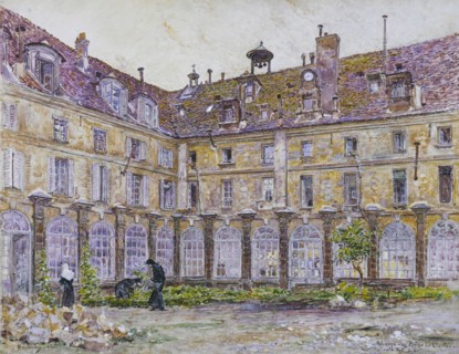 The cloister of the Abbaye-aux-Bois.