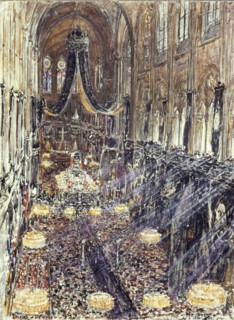 The funeral of President Felix Faure at Notre-Dame Church.