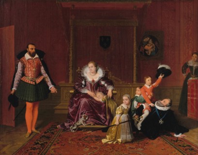 Henry IV Playing with His Children as the Spanish Ambassador Enters His Presence.