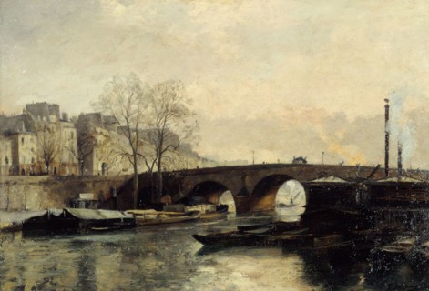 The Pont Marie seen from the Quai des Celestins.