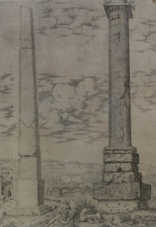 Obelisk of the Mausoleum of Augustus and the Column of Marcus Aurelius