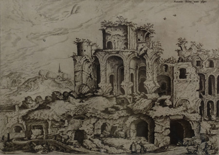 Depiction of the ruins of the Palatine Hill