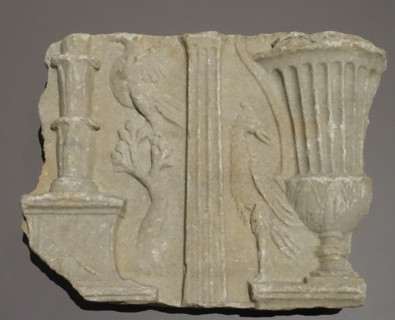Fragment of a relief depicting a crater