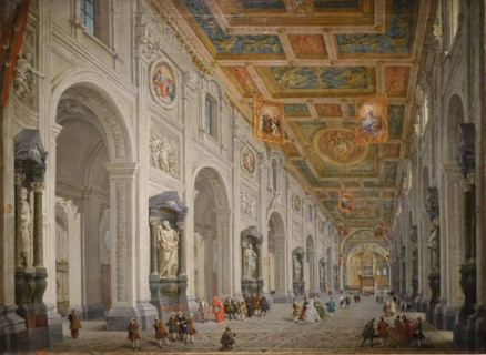 Interior view of the Church of San Giovanni in Laterano in Rome