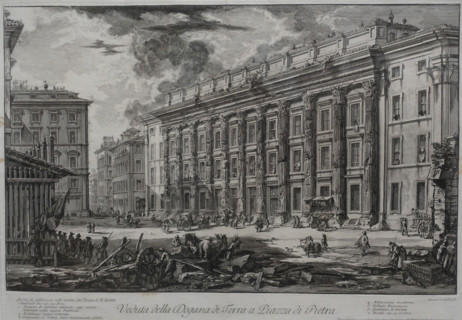View of the Land Customs Building in Piazza di Pietra