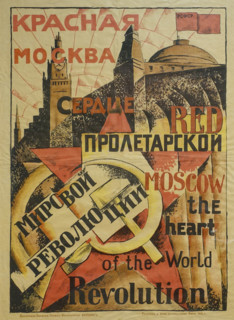 Poster ""Red Moscow is the heart of the proletarian world revolution