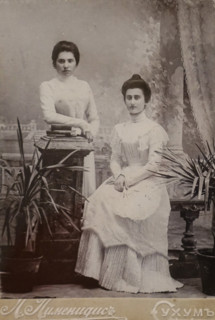 Portrait of Lyudmila Mayakovskaya (1884-1972) with her friend Anna Turkiya