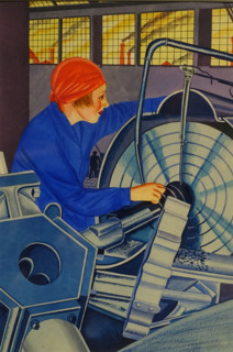 Sketch for a series of posters dedicated to working women