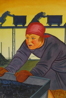Sketch for a series of posters dedicated to working women