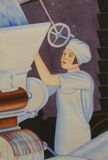 Sketch for a series of posters dedicated to working women