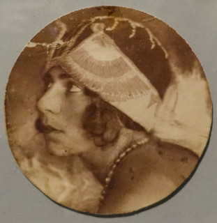 Kira Mosyakova (1905-1954) in a hat by Nadezhda Lamanova (1861-1941)