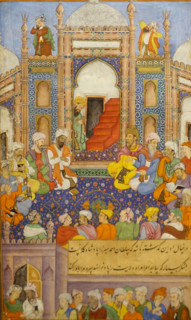 Council of Begs after the death of Babur's father