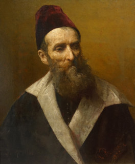 Portrait of a man in medieval costume (Portrait of Alexei Kharlamov)