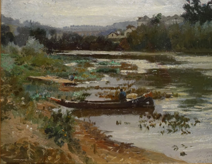 Landscape with a boat