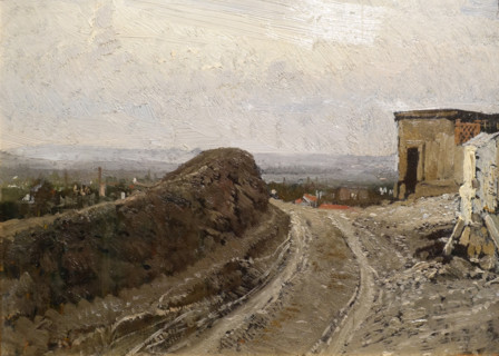 Road to Montmarte in Paris
