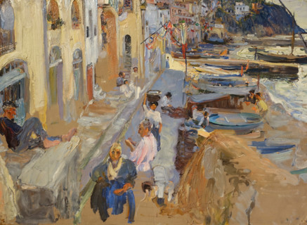 On San Remo embankment