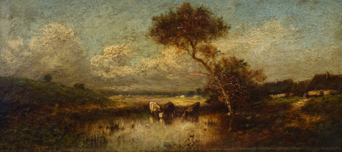 Landscape with pond