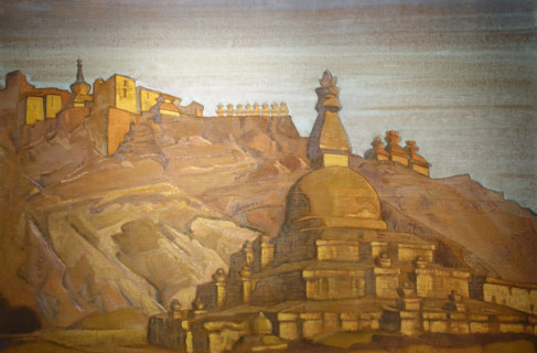 Monastery and fortress on a hill