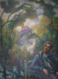 In the Garden (Self-Portrait)