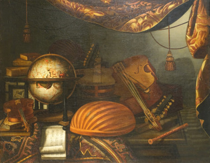 Still life with musical instruments