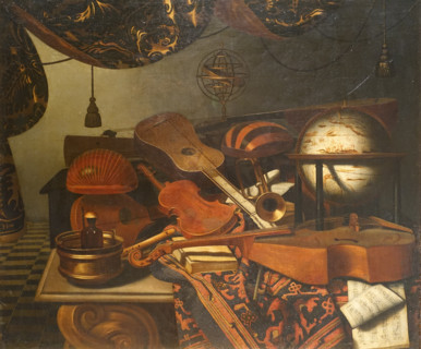 Still life with musical instruments