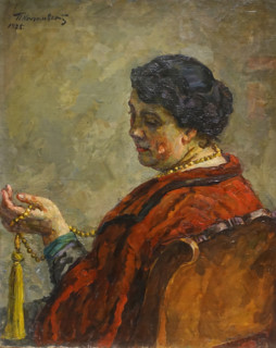 Portrait of the artist's wife Olga Konchalovskaya