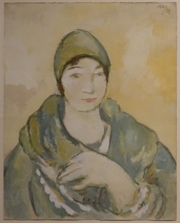 Sketch for a portrait of an actress