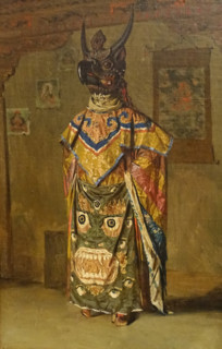 Buddhist Lama during the Holiday in the Pemionchi Cloister