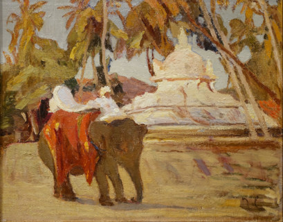 Buddhist temple on the Island of Ceylon